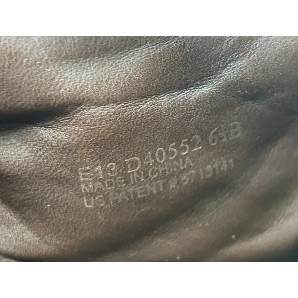 Cole Haan Womens 6.5 B Brown Pebbled Leather Ankle Boots Block Heel Zip (READ)